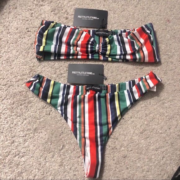 PrettyLittleThing Other - Striped Bikini